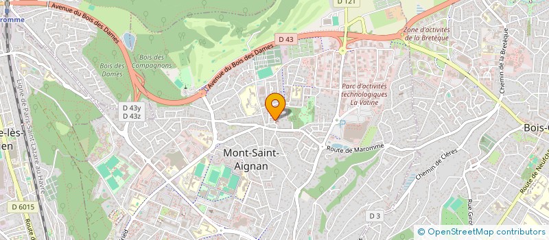 localisation de l'entreprise MONSIEUR SIMON CLAVERIE  MONT-SAINT-AIGNAN