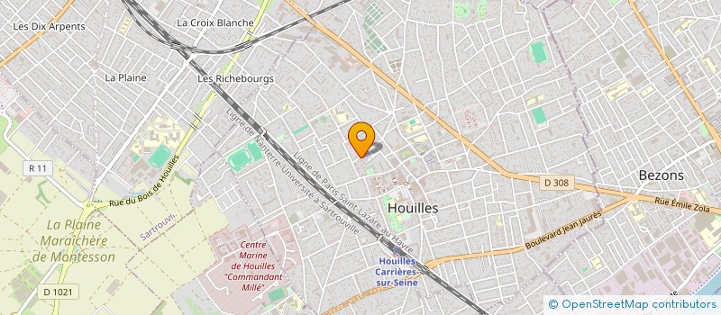 localisation de l'entreprise MONSIEUR SIMON COCHO  HOUILLES