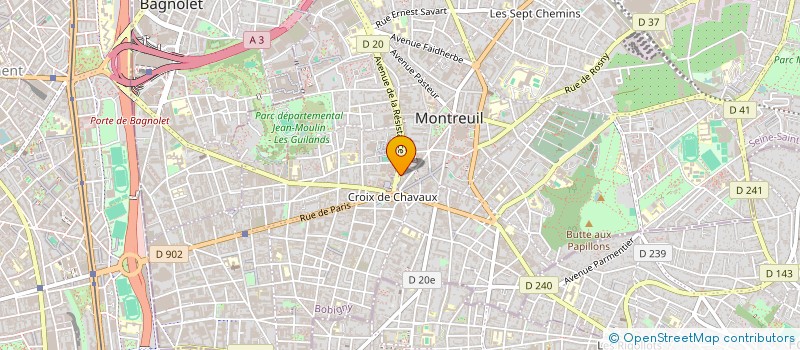 localisation de l'entreprise MONSIEUR SIMON CONRARD à MONTREUIL