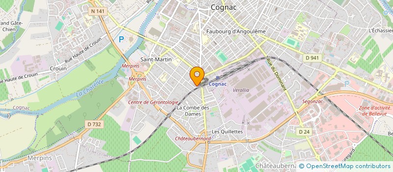 localisation de l'entreprise MONSIEUR SIMON CONTER à COGNAC