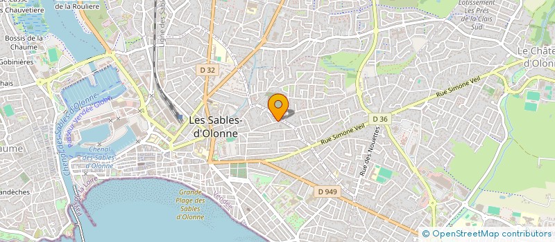 localisation de l'entreprise MONSIEUR SIMON DAVID à LES SABLES D'OLONNE