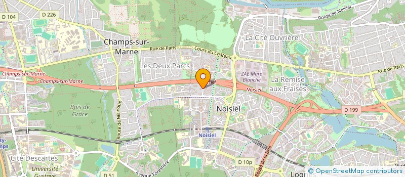 localisation de l'entreprise MONSIEUR SIMON DAYAS NGUEA à NOISIEL