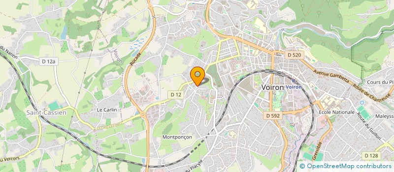 localisation de l'entreprise MONSIEUR SIMON DE OLIVEIRA  VOIRON