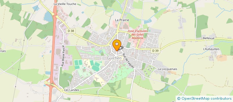 localisation de l'entreprise MONSIEUR SIMON DEBON à GUICHEN