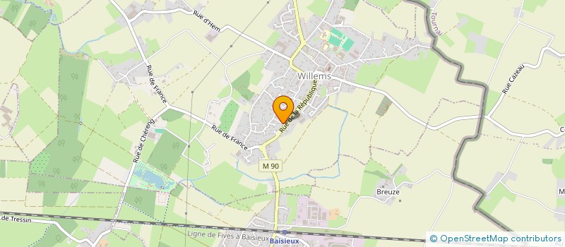 localisation de l'entreprise MONSIEUR SIMON DELARIVIERE  TRESSIN