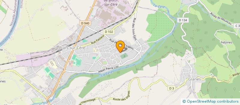 localisation de l'entreprise MONSIEUR SIMON DELBOS  BIARS-SUR-CERE