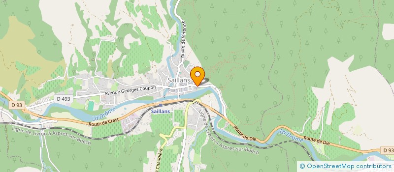 localisation de l'entreprise MONSIEUR SIMON DELLIS  CREST