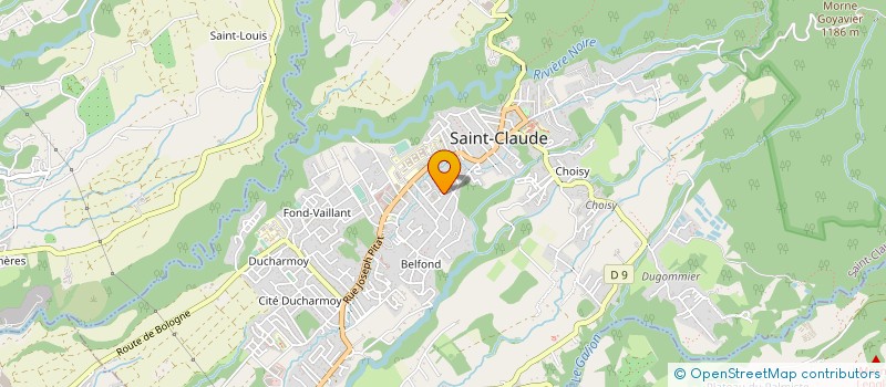 localisation de l'entreprise MONSIEUR SIMON DELNOEUFCOURT à SAINT-CLAUDE