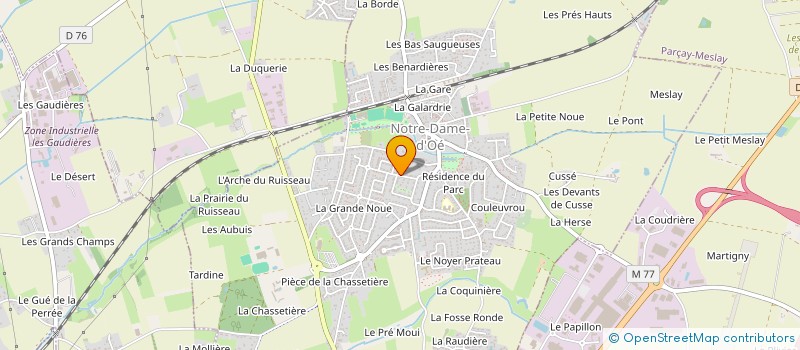 localisation de l'entreprise MONSIEUR SIMON DEROCHE  NOTRE-DAME-D'OE