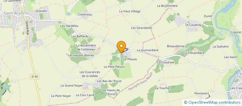 localisation de l'entreprise MONSIEUR SIMON DESLIS  SAINT-BRANCHS