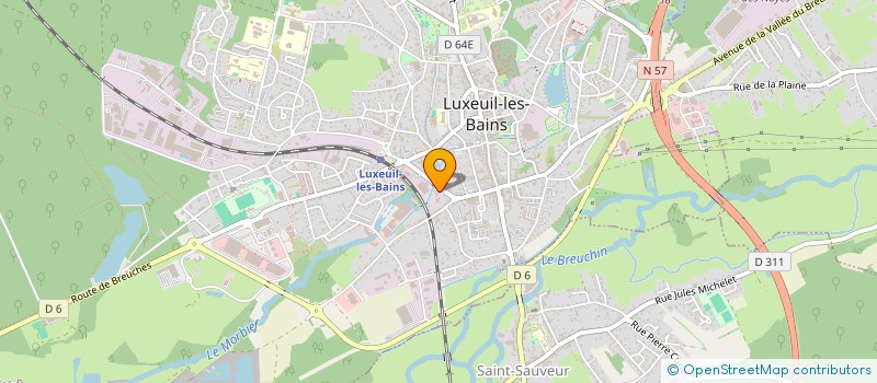 localisation de l'entreprise MONSIEUR SIMON DIE LOUCOU  LUXEUIL-LES-BAINS