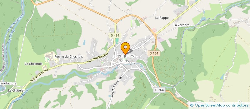 localisation de l'entreprise MONSIEUR SIMON DORGET  LA VOGE-LES-BAINS