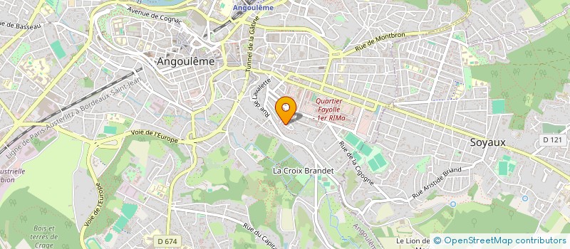 localisation de l'entreprise MONSIEUR SIMON DOUCET à ANGOULEME