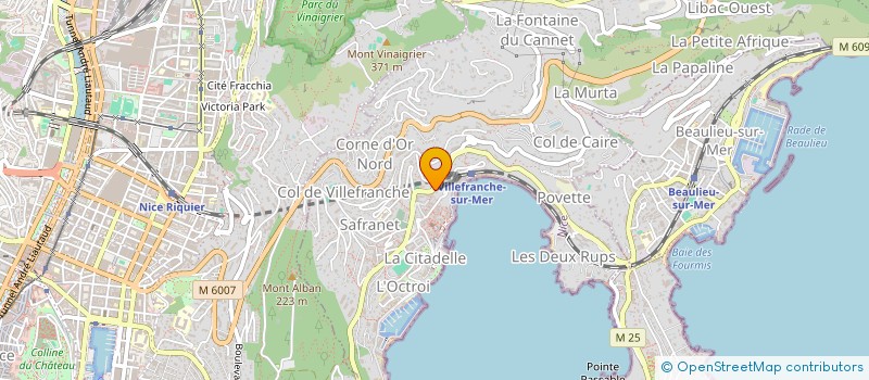 localisation de l'entreprise MONSIEUR SIMON DROUART à VILLEFRANCHE-SUR-MER