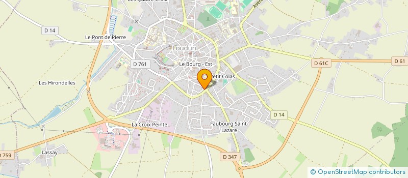 localisation de l'entreprise MONSIEUR SIMON DU  LOUDUN