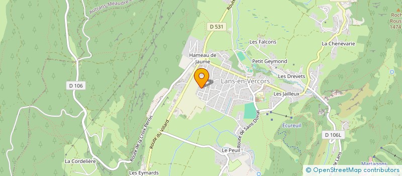 localisation de l'entreprise MONSIEUR SIMON DUBUIS  LANS-EN-VERCORS