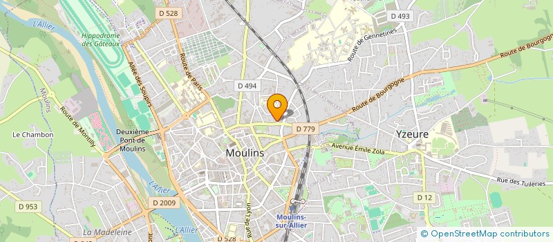 localisation de l'entreprise MONSIEUR SIMON DUCLOS à MOULINS