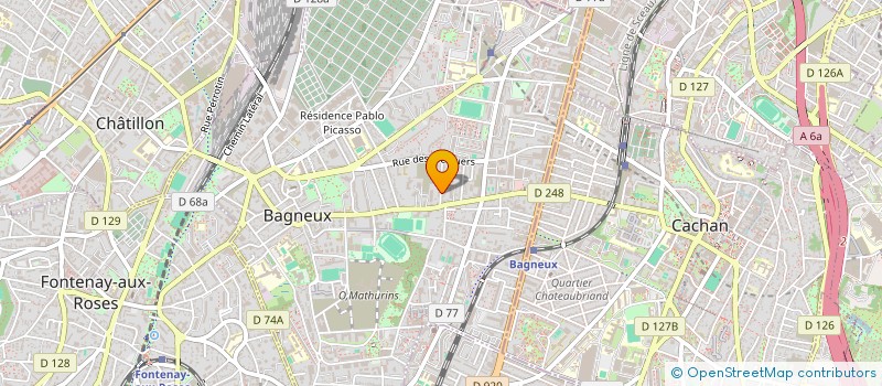 localisation de l'entreprise MONSIEUR SIMON DUFOUR à BAGNEUX