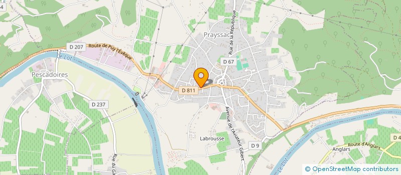 localisation de l'entreprise MONSIEUR SIMON DUMAINE à PRAYSSAC