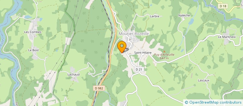 localisation de l'entreprise MONSIEUR SIMON DUPUY  MOUTIER-ROZEILLE