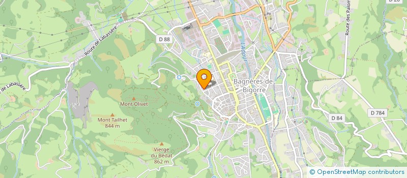 localisation de l'entreprise MONSIEUR SIMON DURAND  BAGNERES-DE-BIGORRE