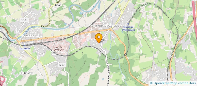 localisation de l'entreprise MONSIEUR SIMON DUTHEIL  CIVRIEUX-D'AZERGUES