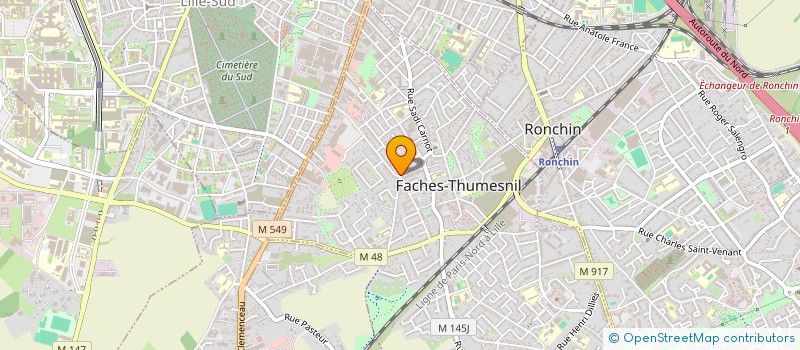 localisation de l'entreprise MONSIEUR SIMON ELIE  FACHES-THUMESNIL