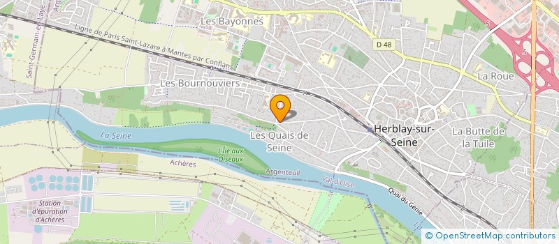 localisation de l'entreprise MONSIEUR SIMON EMERIAU  HERBLAY-SUR-SEINE