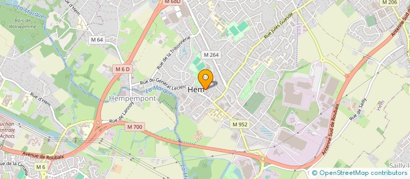 localisation de l'entreprise MONSIEUR SIMON EUTHINE  HEM