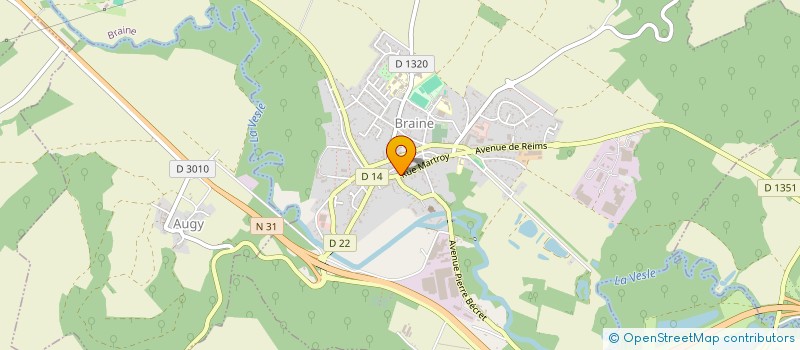 localisation de l'entreprise MONSIEUR SIMON FANTOLI  BRAINE