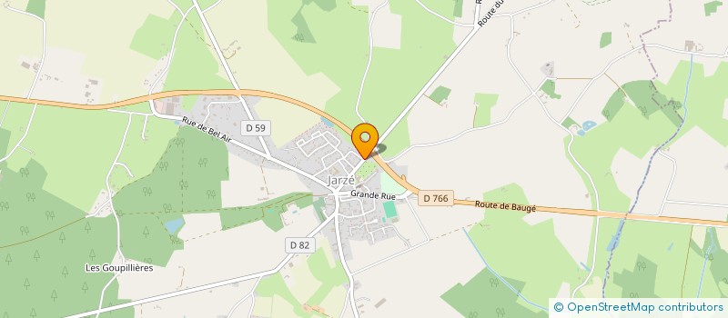 localisation de l'entreprise MONSIEUR SIMON FARINEAU à JARZE VILLAGES