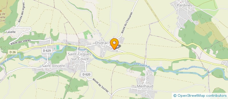 localisation de l'entreprise MONSIEUR SIMON FAYET  CHIDRAC