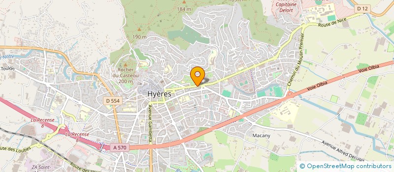 localisation de l'entreprise MONSIEUR SIMON FENDER à HYERES