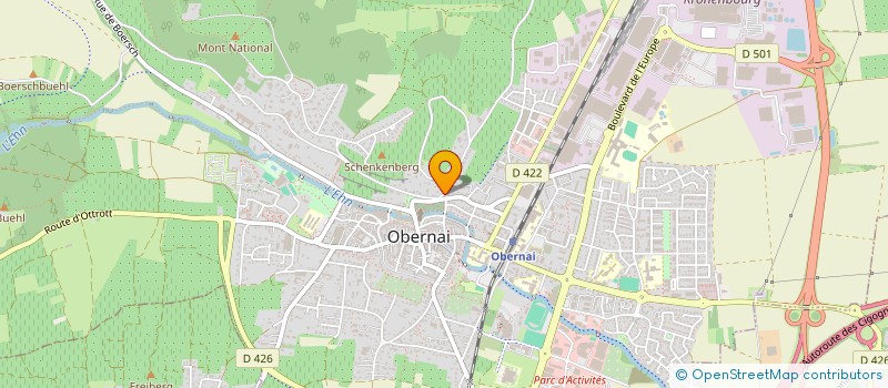 localisation de l'entreprise MONSIEUR SIMON FEURER  OBERNAI