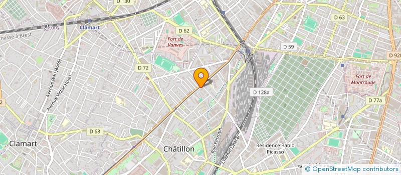 localisation de l'entreprise MONSIEUR SIMON FICHET  CHATILLON