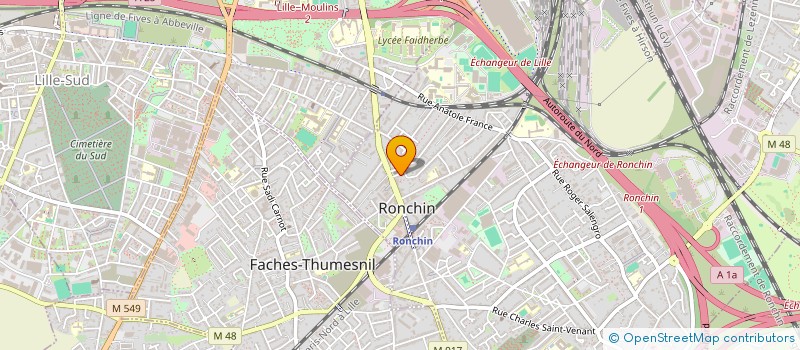 localisation de l'entreprise MONSIEUR SIMON FLEURQUIN  RONCHIN