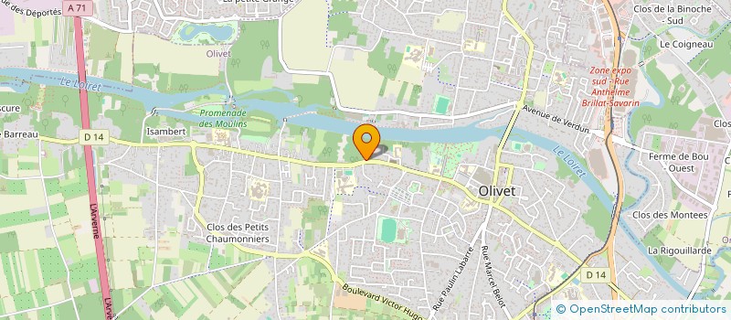 localisation de l'entreprise MONSIEUR SIMON FORMONT à OLIVET