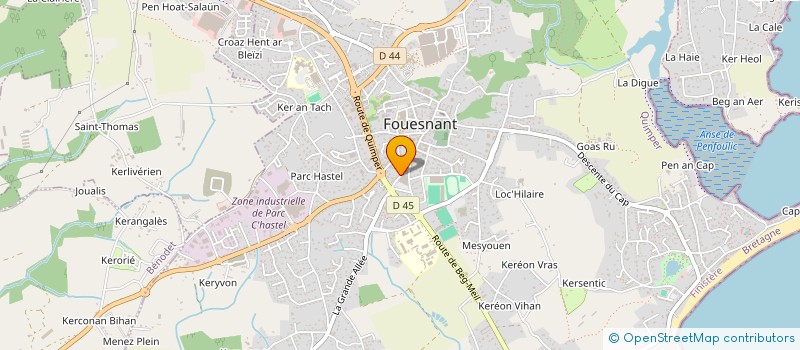 localisation de l'entreprise MONSIEUR SIMON FOURNIER à FOUESNANT