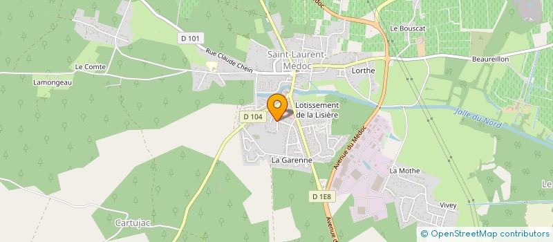 localisation de l'entreprise MONSIEUR SIMON GABORIAU à SAINT-LAURENT-MEDOC