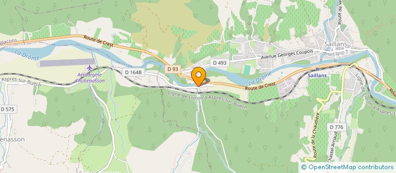 localisation de l'entreprise MONSIEUR SIMON GAILLARD  SAILLANS