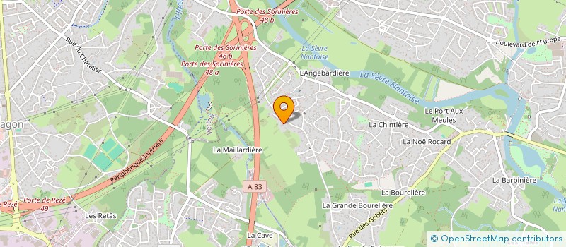 localisation de l'entreprise MONSIEUR SIMON GASNIER  VERTOU