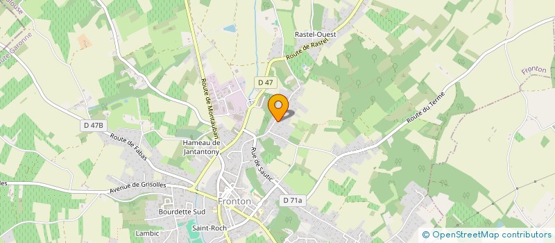 localisation de l'entreprise MONSIEUR SIMON GASTAL  FRONTON