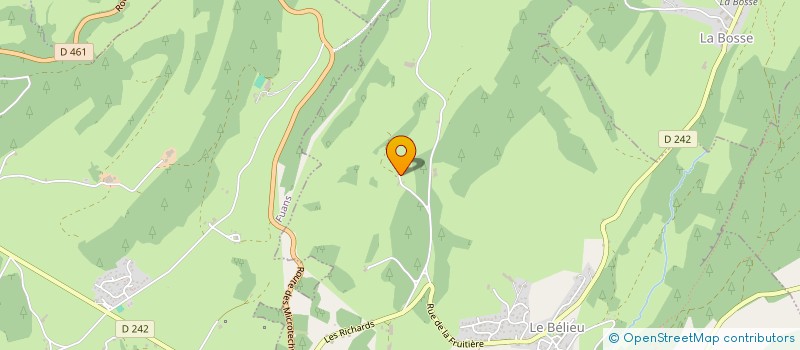 localisation de l'entreprise MONSIEUR SIMON GAUME  LE BELIEU