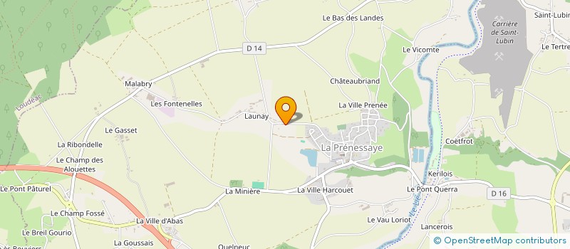 localisation de l'entreprise MONSIEUR SIMON GAUTIER  LA PRENESSAYE