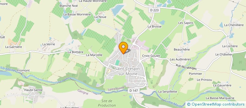 localisation de l'entreprise MONSIEUR SIMON GAUTRAULT à SEVREMOINE
