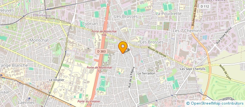 localisation de l'entreprise MONSIEUR SIMON GEMELLI  BRON