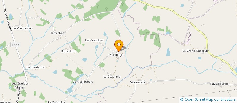 localisation de l'entreprise MONSIEUR SIMON GEORGE ARCHER à SAULGOND