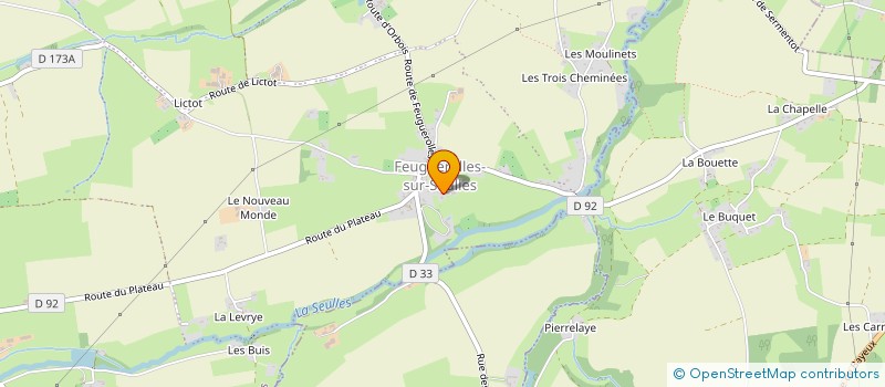 localisation de l'entreprise MONSIEUR SIMON GEORGELIN  AURSEULLES