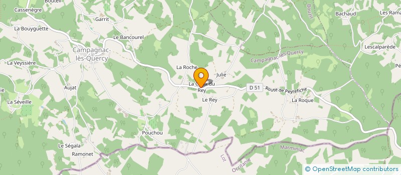 localisation de l'entreprise MONSIEUR SIMON GERVAUX à SAINT CERNIN DE L'HERM