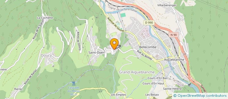 localisation de l'entreprise MONSIEUR SIMON GIACOMETTI  GRAND-AIGUEBLANCHE